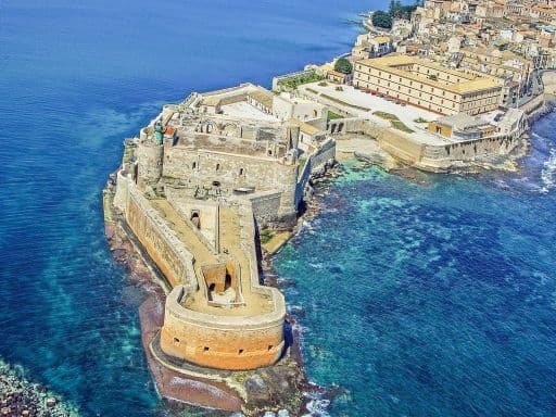 Maniace fortress in Syracuse Sicily