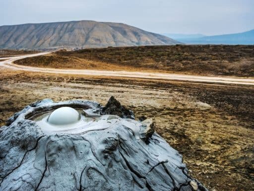Mud volcanoes of Gobustan near Baku, Azerbaijan